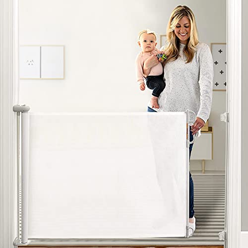 Black 41" Tall Retractable Mesh Baby Gate M590519