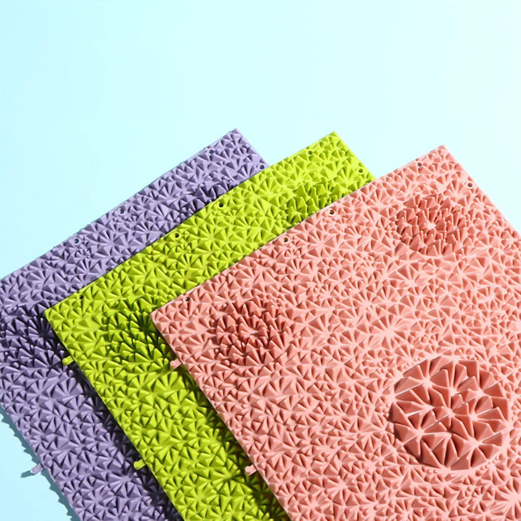 Pink Green 2 PCS Acupressure Mat A3098