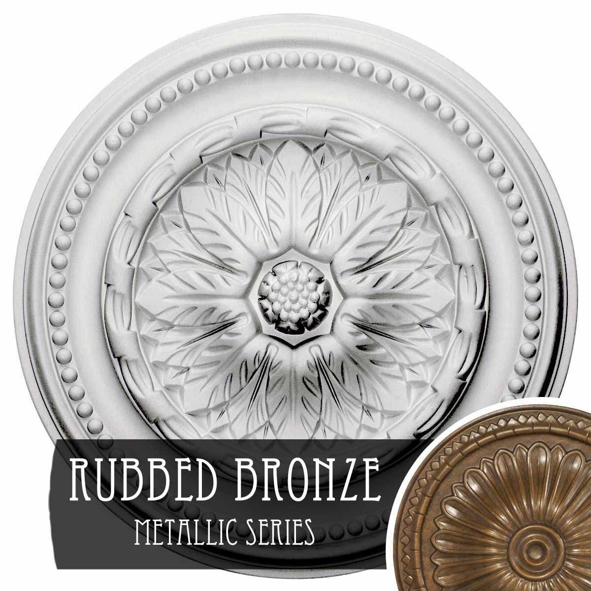 15 3/4x22OD x 1 7/8x22P Ceiling Medallion (Rubbed Bronze) I255