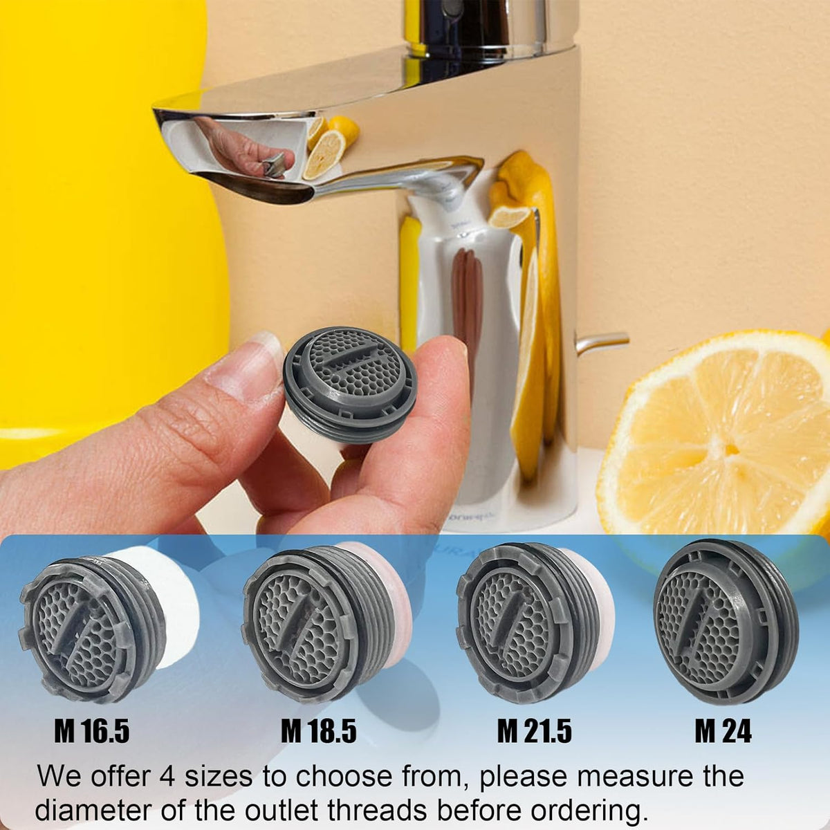 12PCS Faucet Aerator Key Removal Wrench Replacement Inserts T99298