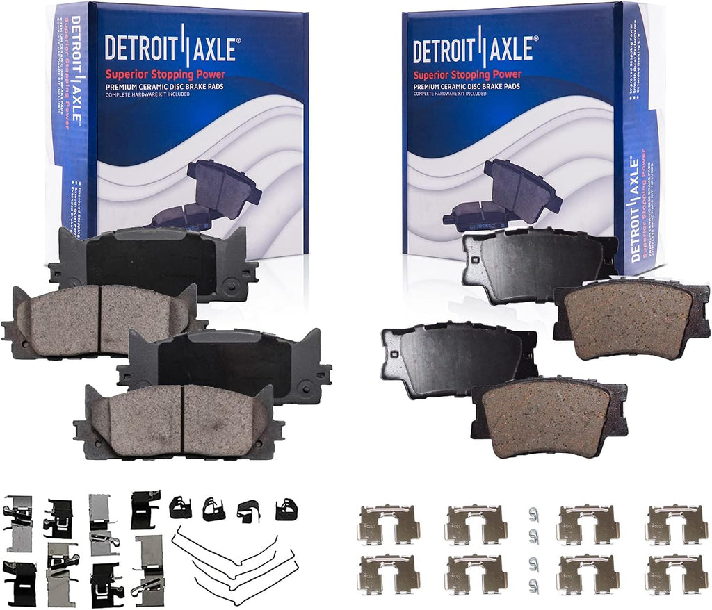 Front & Rear Ceramic Brake Pads 4pc Set X8945