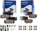 Front & Rear Ceramic Brake Pads 4pc Set X8945