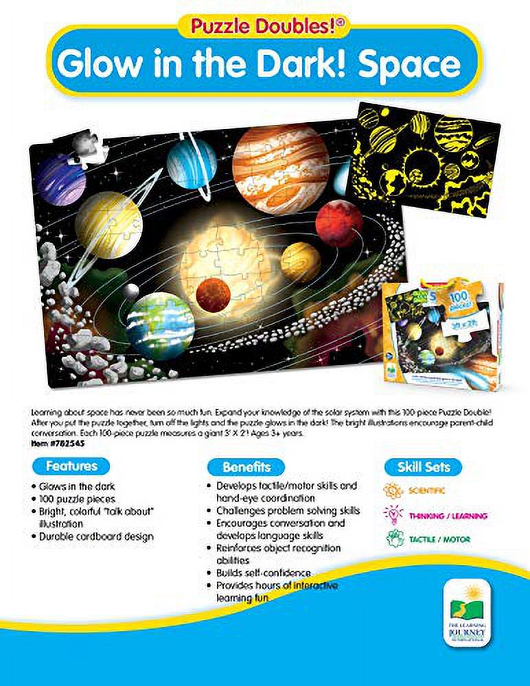 100 Piece Glow in the Dark Space Puzzle E3503