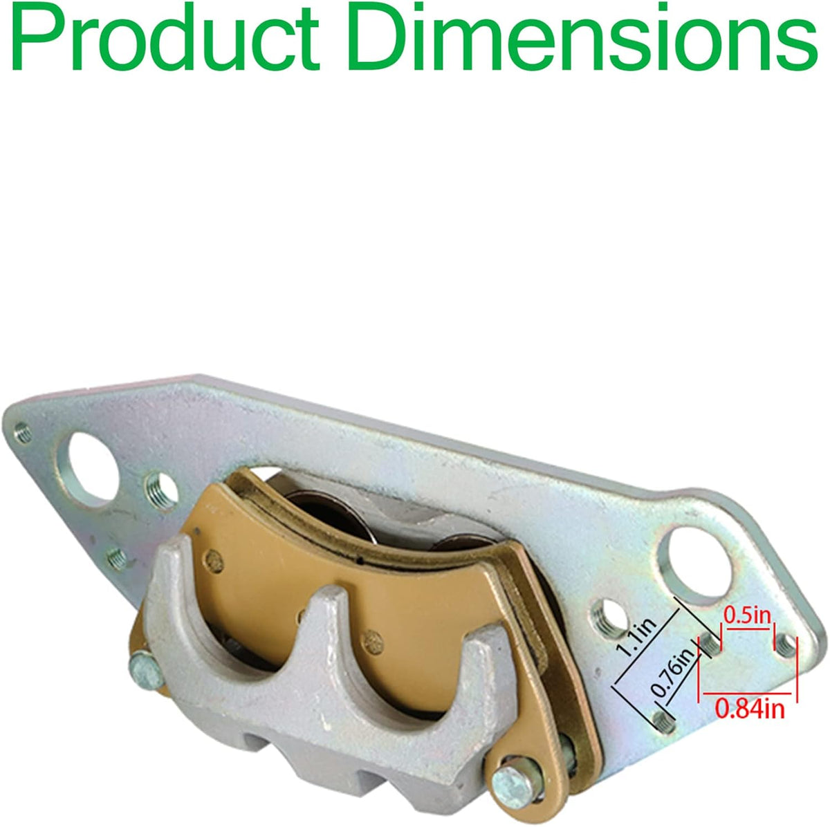 Front Left Right Brake Calipers W/Pads for Polaris Ranger 800 Crew XP 2010-2015 Z31170