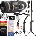 Night Vision Sports & Action Camera Bundle with 64GB Memory Card T3590