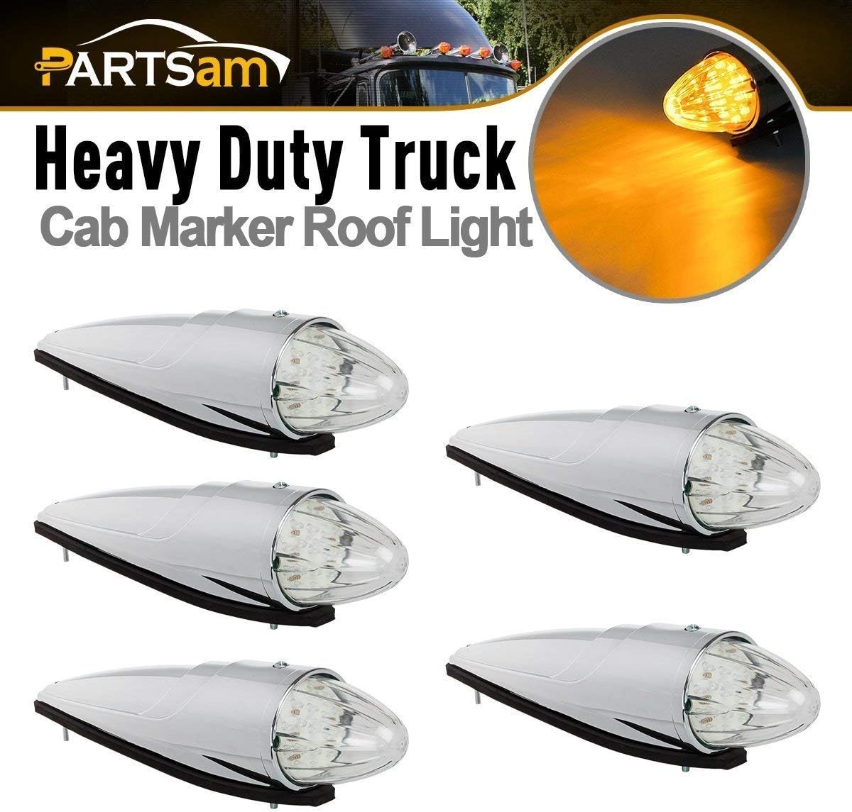 Amber Yellow 17 LED Cab Marker Lights Assembly L833668