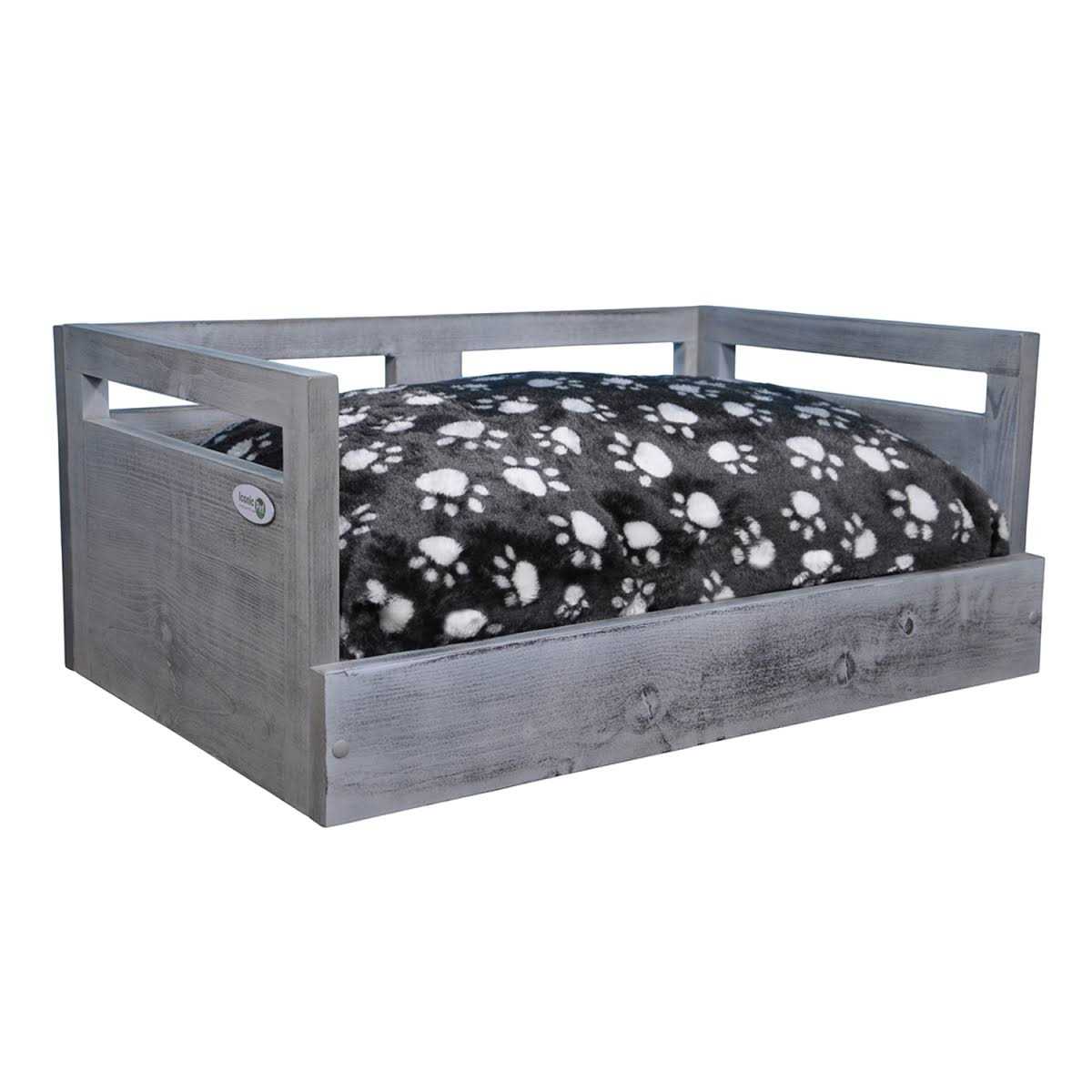 Wooden Pet Bed with Cushion J81733