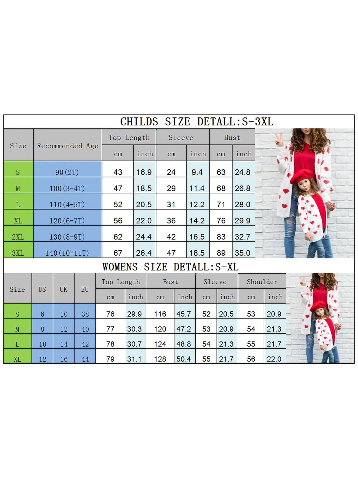 Heart Pattern Long Sleeve Open Front Cardigan Sweater R37192
