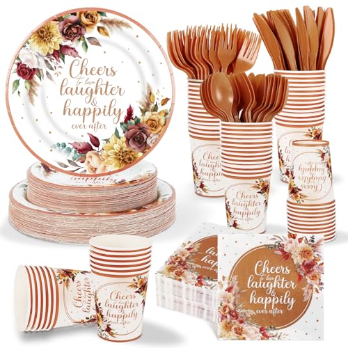 350 Pcs Disposable Paper Plates Napkins Cups Tableware Set for 50 Guests K623