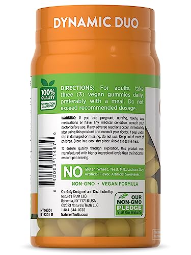 60 Count Vegan Non GMO Gluten Free Vitamin C Gummies with Zinc V92769