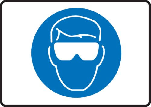 Safety Glasses Sign C4670