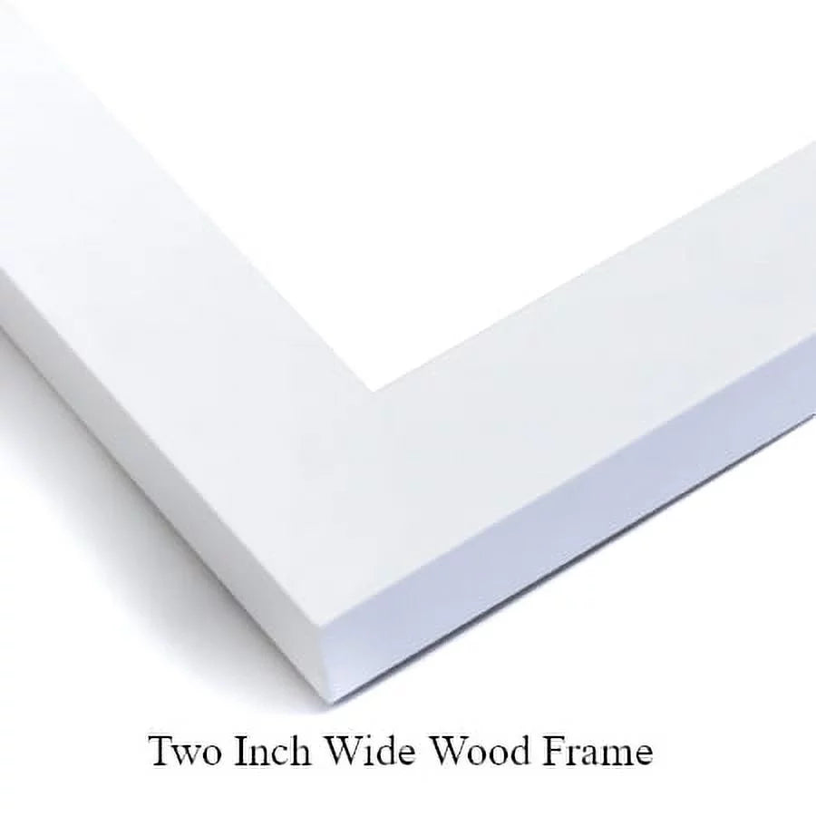 14x11 White Modern Wood Framed Museum Art Print E9921