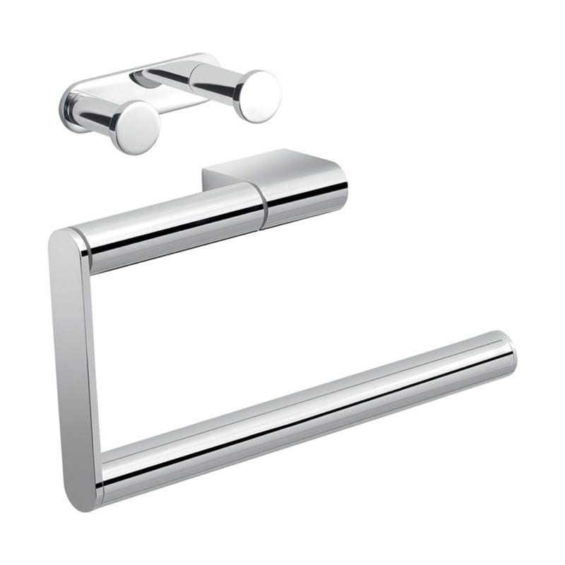 Chrome Bathroom Accessory Set Q122