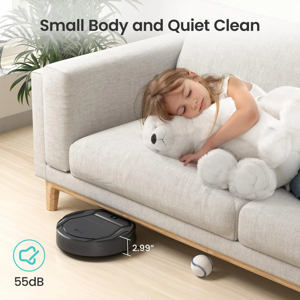 2 in 1 Robot Vacuum and Mop Combo, Black J421932