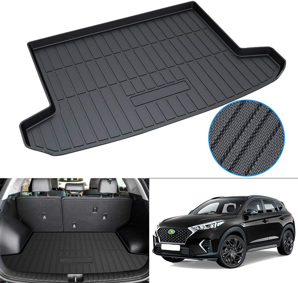 Trunk Mat for Hyundai Tucson 2016-2021, TPO Rear Cargo Liner, Pack of 2 F637811