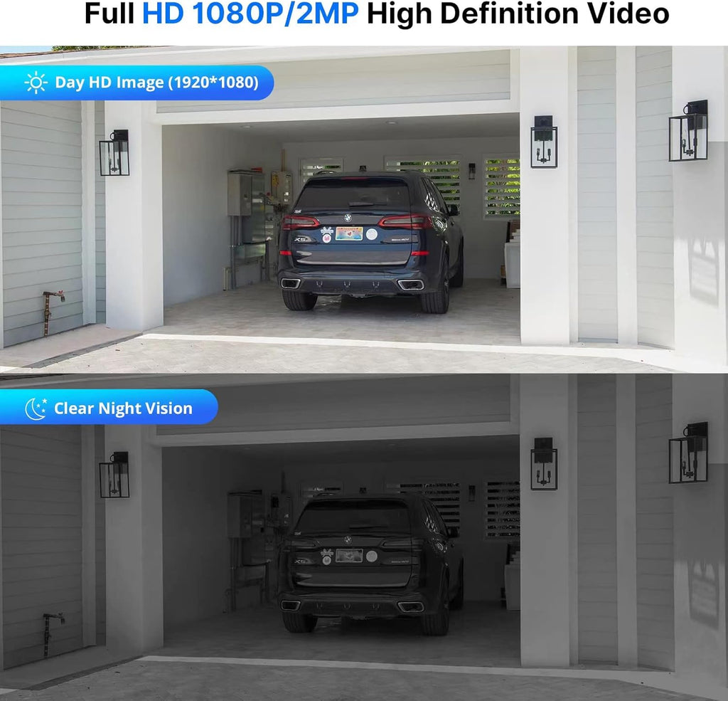 5MP 8Channel Security Camera System, 8Pcs 1080P Wired Outdoor Cameras with Night Vision, 3TB HDD W99263
