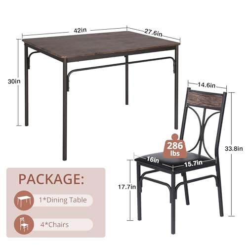 Kitchen Dining Table Set with 2 Chairs B849