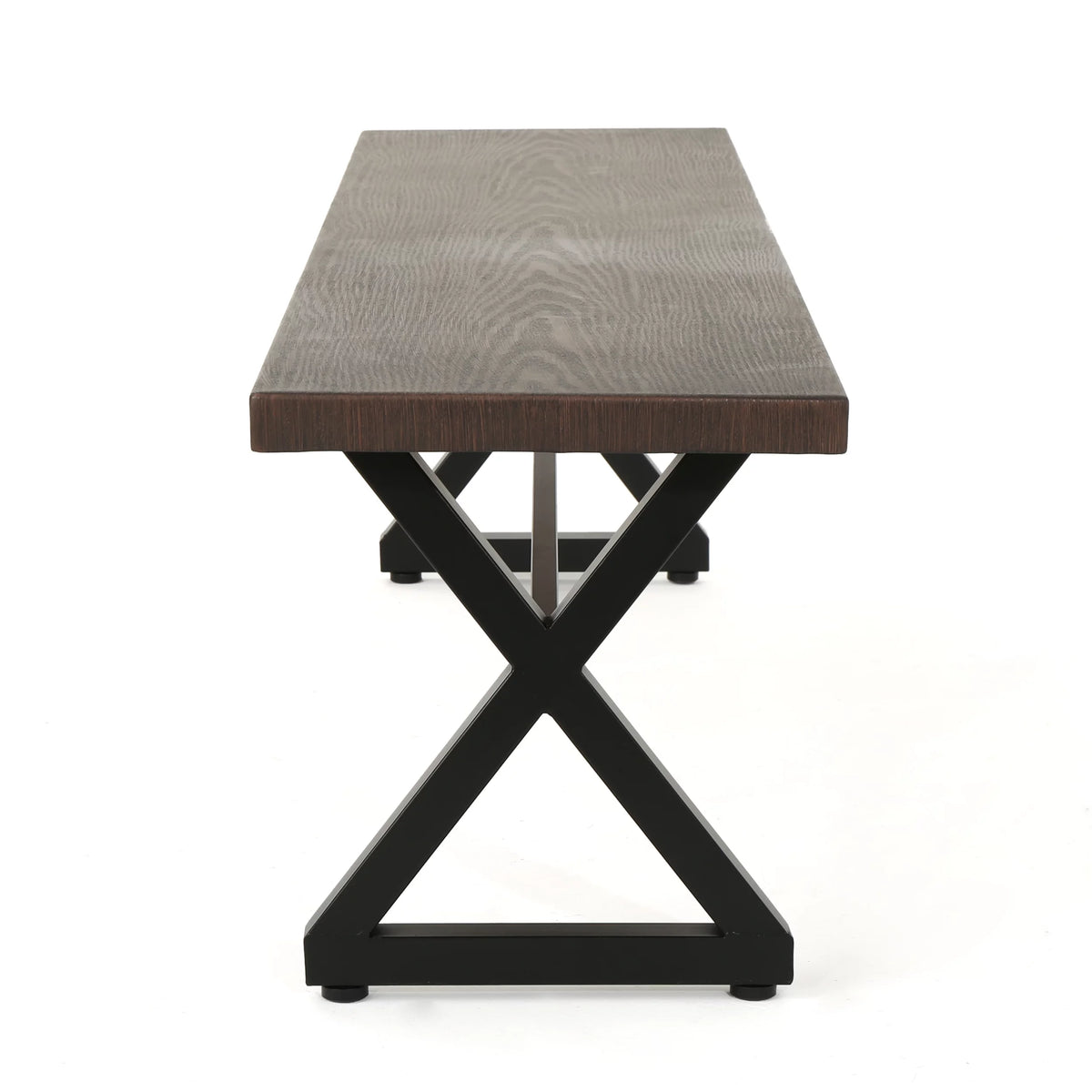 Aluminum Dining Bench with Steel Frame P623