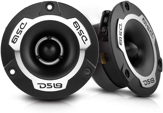 Aluminum Super Bullet Tweeter 1.5" VC 500W Max, 250W RMS, 4 Ohms with Built in Crossover, Pack of 2 Q460