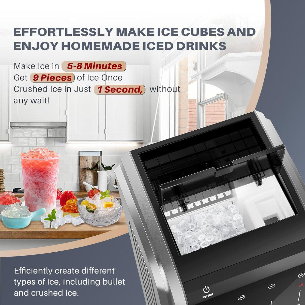 Stainless Steel Water Dispenser with Ice Maker E600495