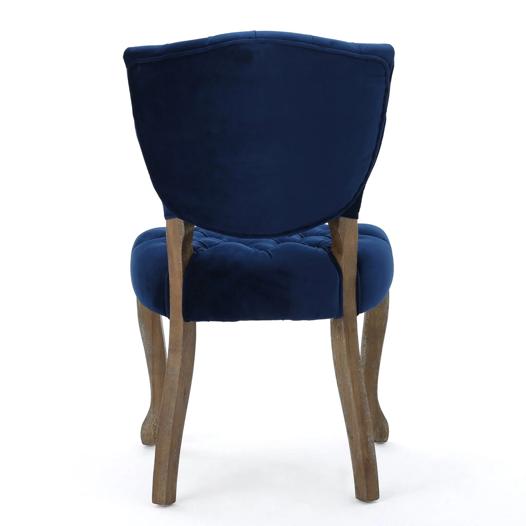 Grey Fabric Dining Chairs Set of 2 J874