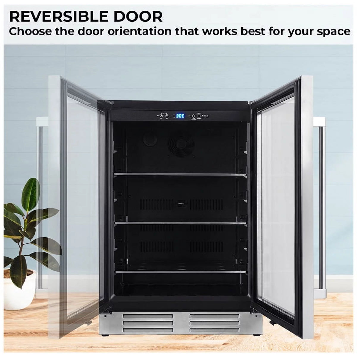 23.4" Wide Built-In/Freestanding Beverage Refrigerator G943831