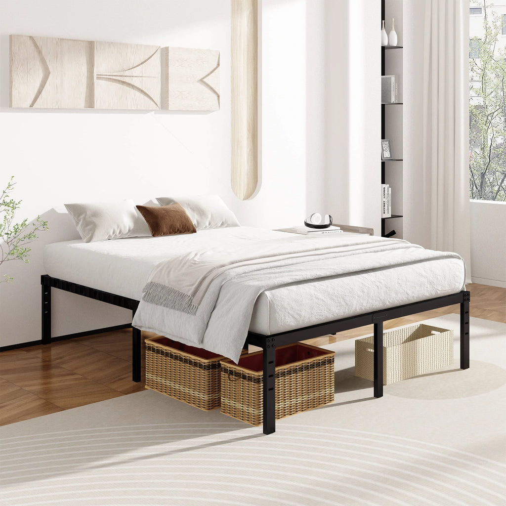 King Size 14 Inches High Bed Frame with Storage Z99172