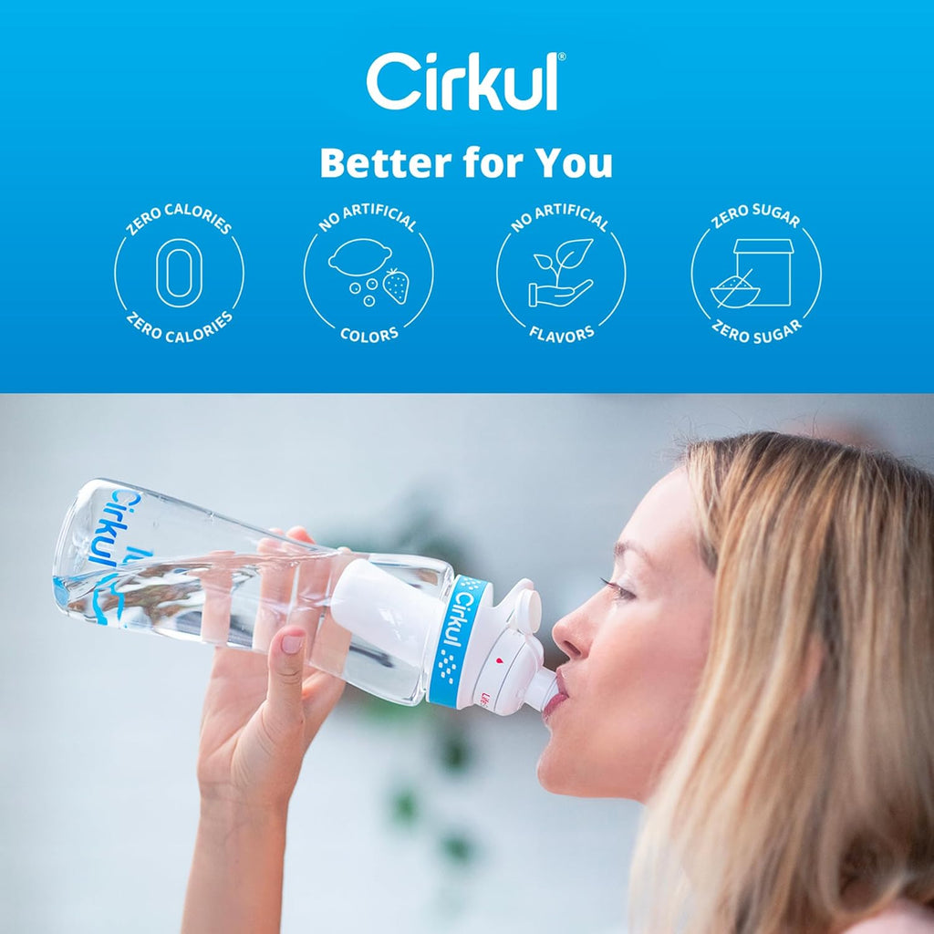22 oz Plastic Water Bottle Starter Kit with Blue Lid P796