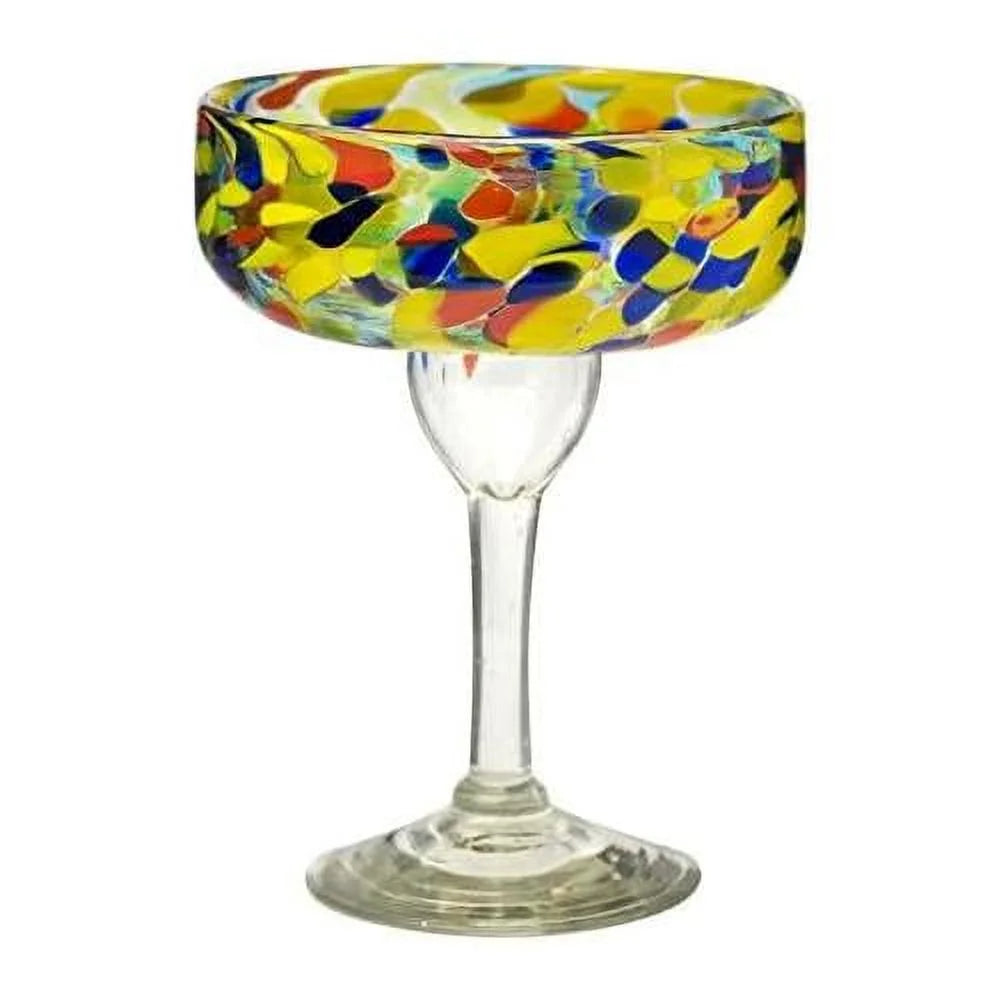Set Of 4 Handmade Margarita Glasses 15 Oz U4346