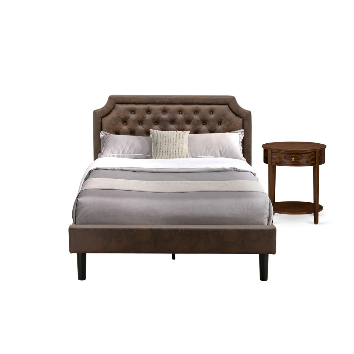 2 Pieces Wooden Full Bedroom Set C494943