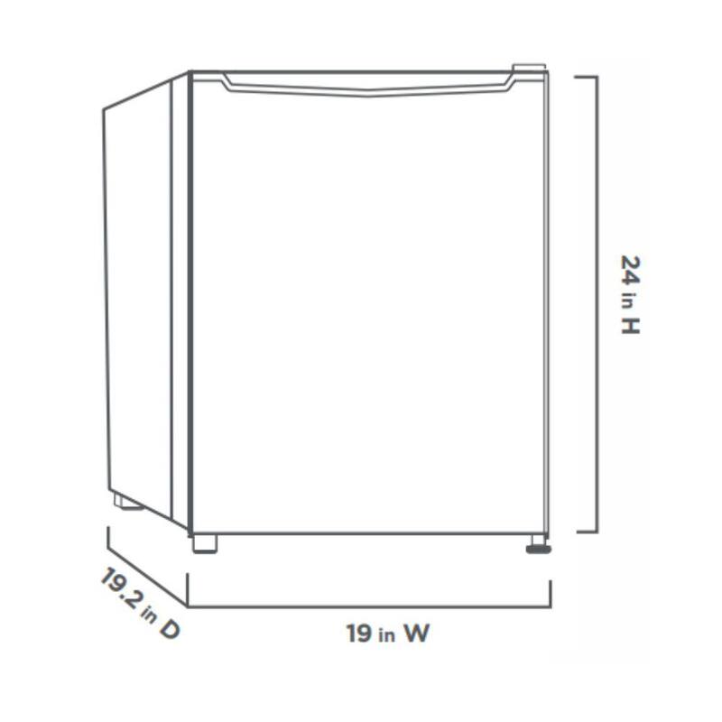 Mini Refrigerator in White X1252