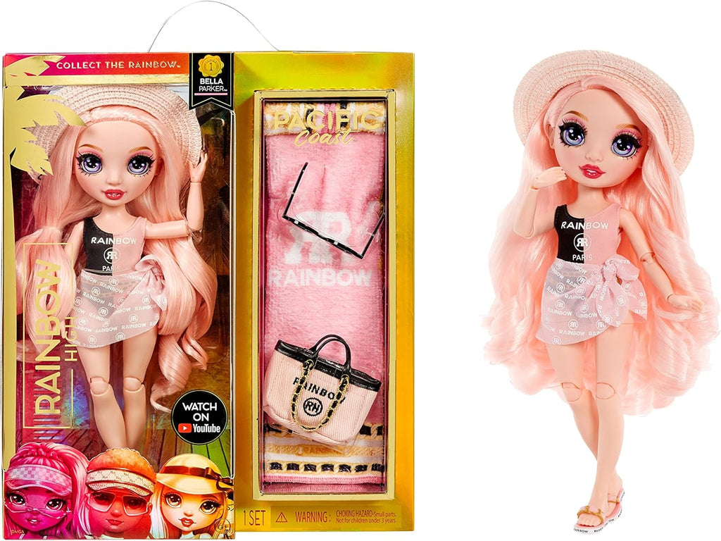 Pink Fashion Doll with 2 Designer Outfits and Pool Accessories Playset Q587929
