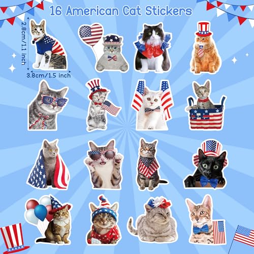 1000PCS Christmas Cat Stickers I185280