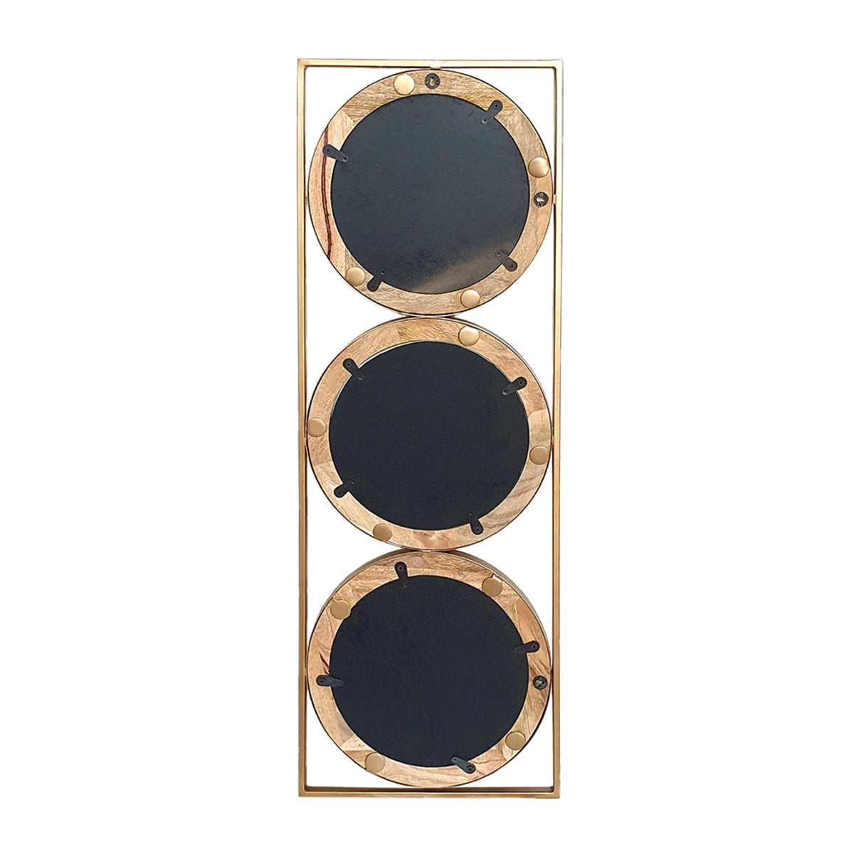 Round Wall Mirror with Rectangular Frame Z564