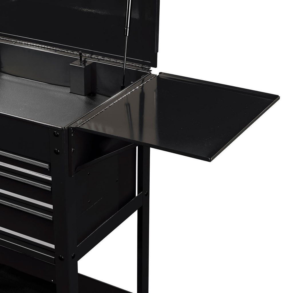 Folding Side Tray for 4-Drawer Tech Cart, Slate Gray Z4343