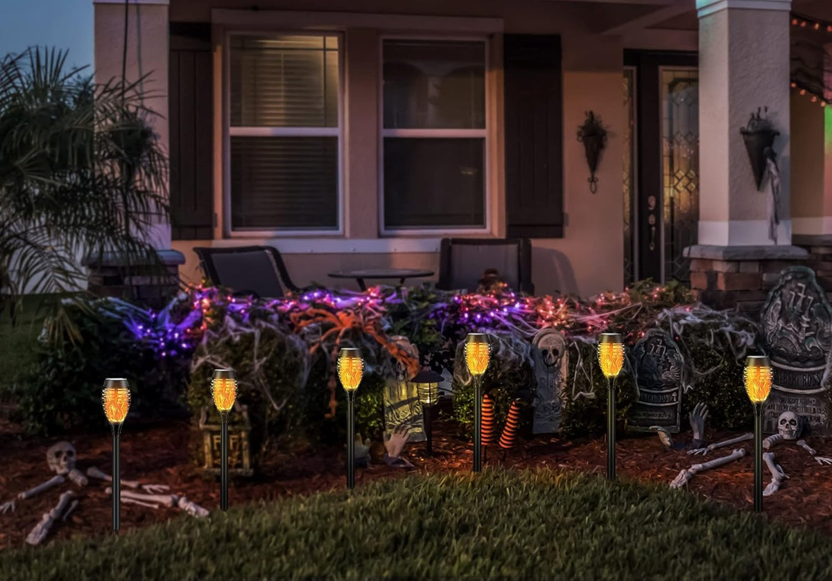 12 Pack Waterproof Solar Torch Lights Q964578