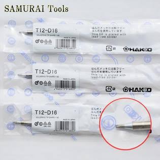 T12-D16 Lead-Free Soldering Tip 20 Pieces Y882538