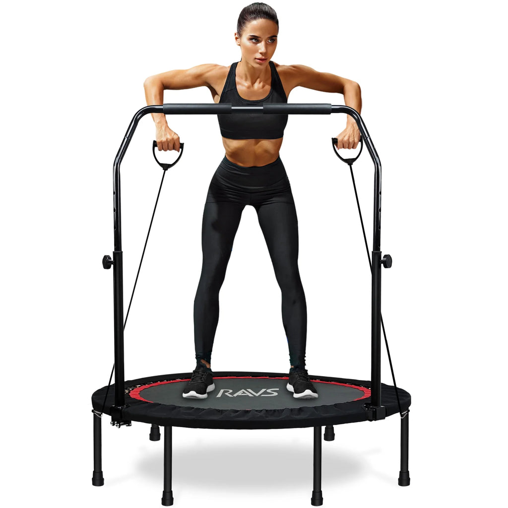 40'' Black Foldable Mini Trampoline Rebounder J9275