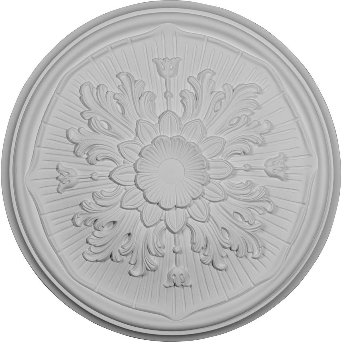 Silver Hand-Painted Ceiling Medallion Q22858