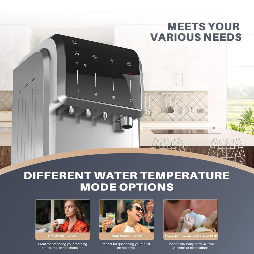 Stainless Steel Water Dispenser with Ice Maker E600495