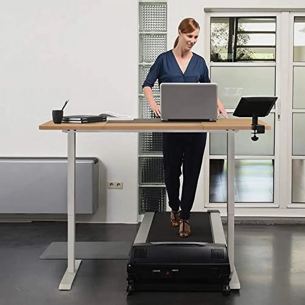 Height Adjustable Electric Standing Desk 55 x 28 Inches White L62138