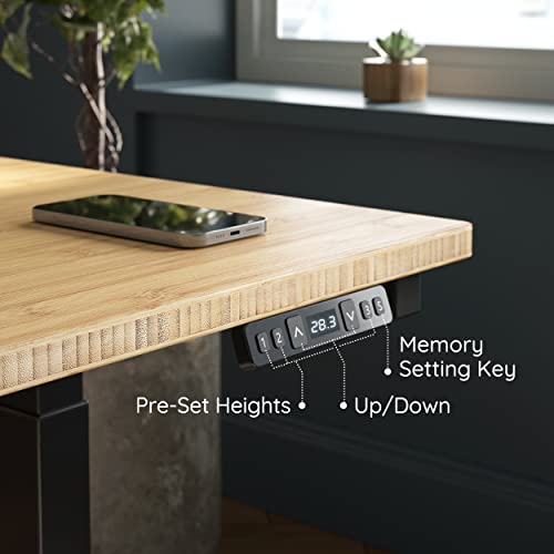 Triple Motor L Shaped Electric Standing Desk Frame, Black (Frame Only) R97119