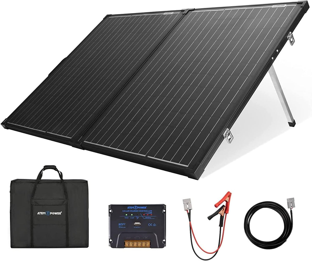 200W Monocrystalline Portable Foldable Solar Panel with 20A MPPT Controller F2021