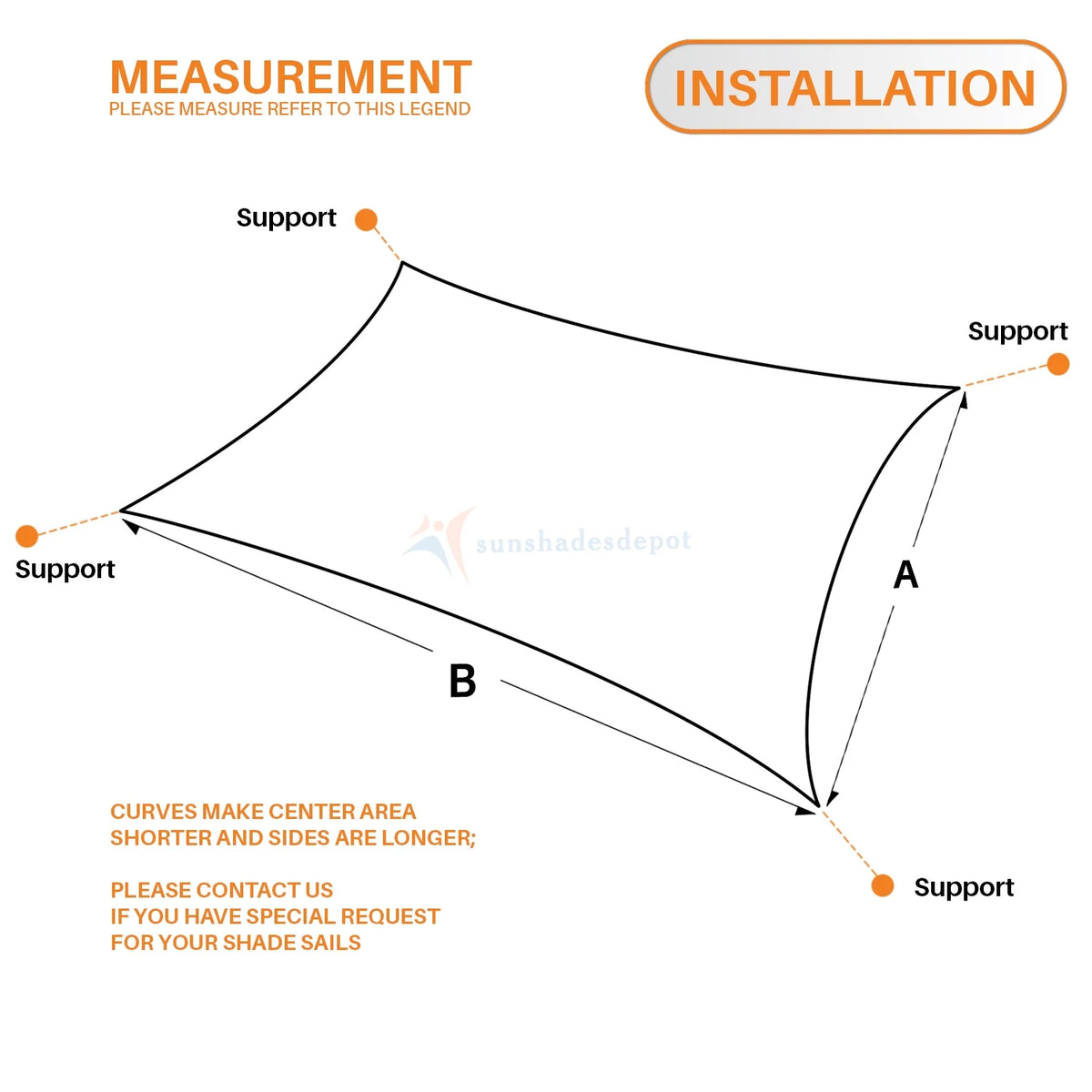 Beige Rectangle Sun Shade Sail Canopy O38784