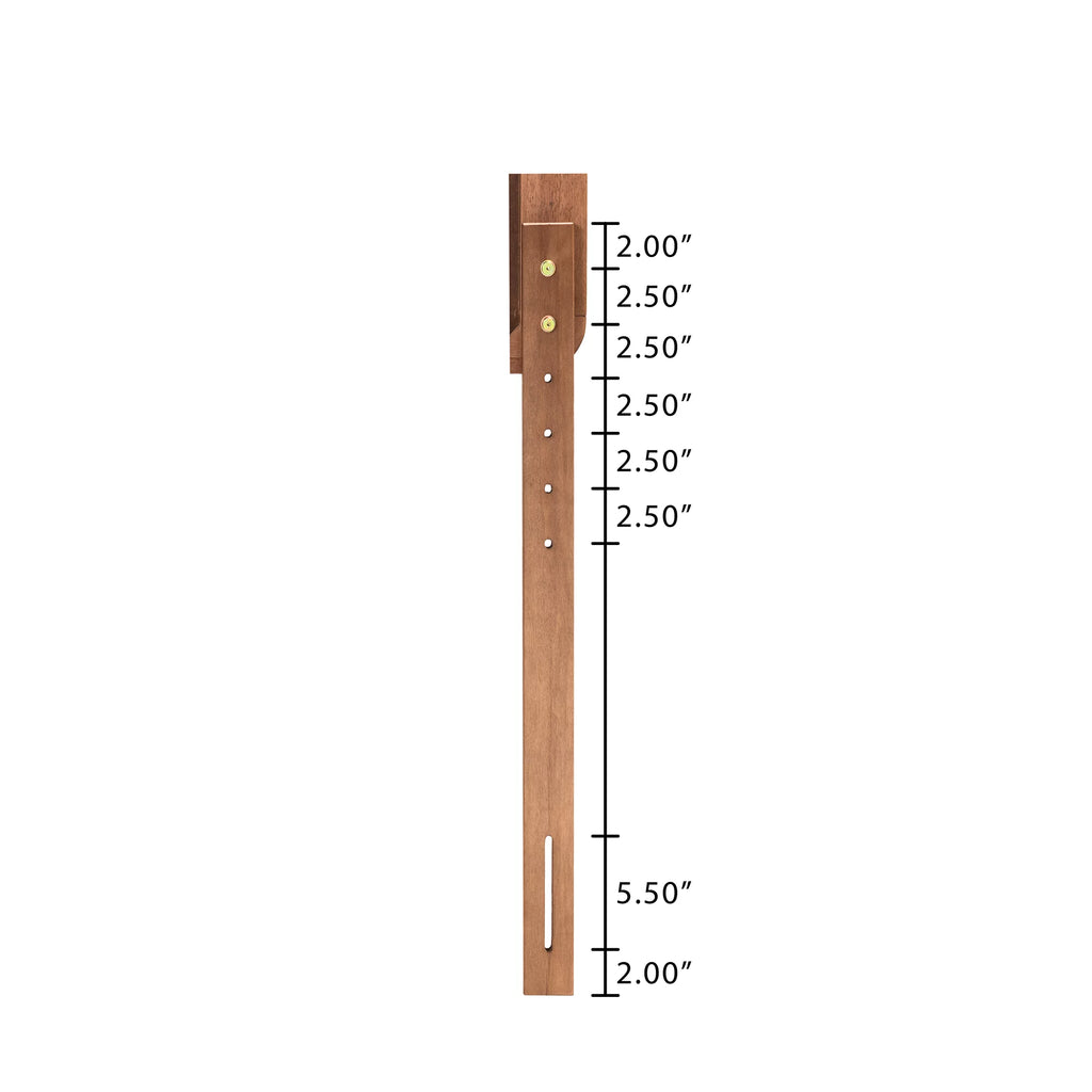King Ash Walnut Platform Bed L9893