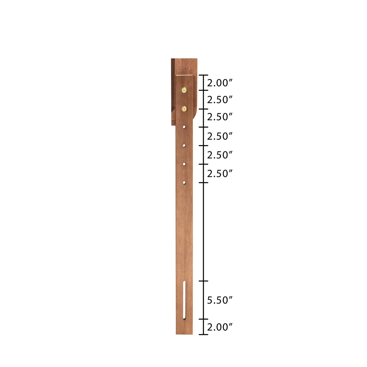 King Ash Walnut Platform Bed L9893
