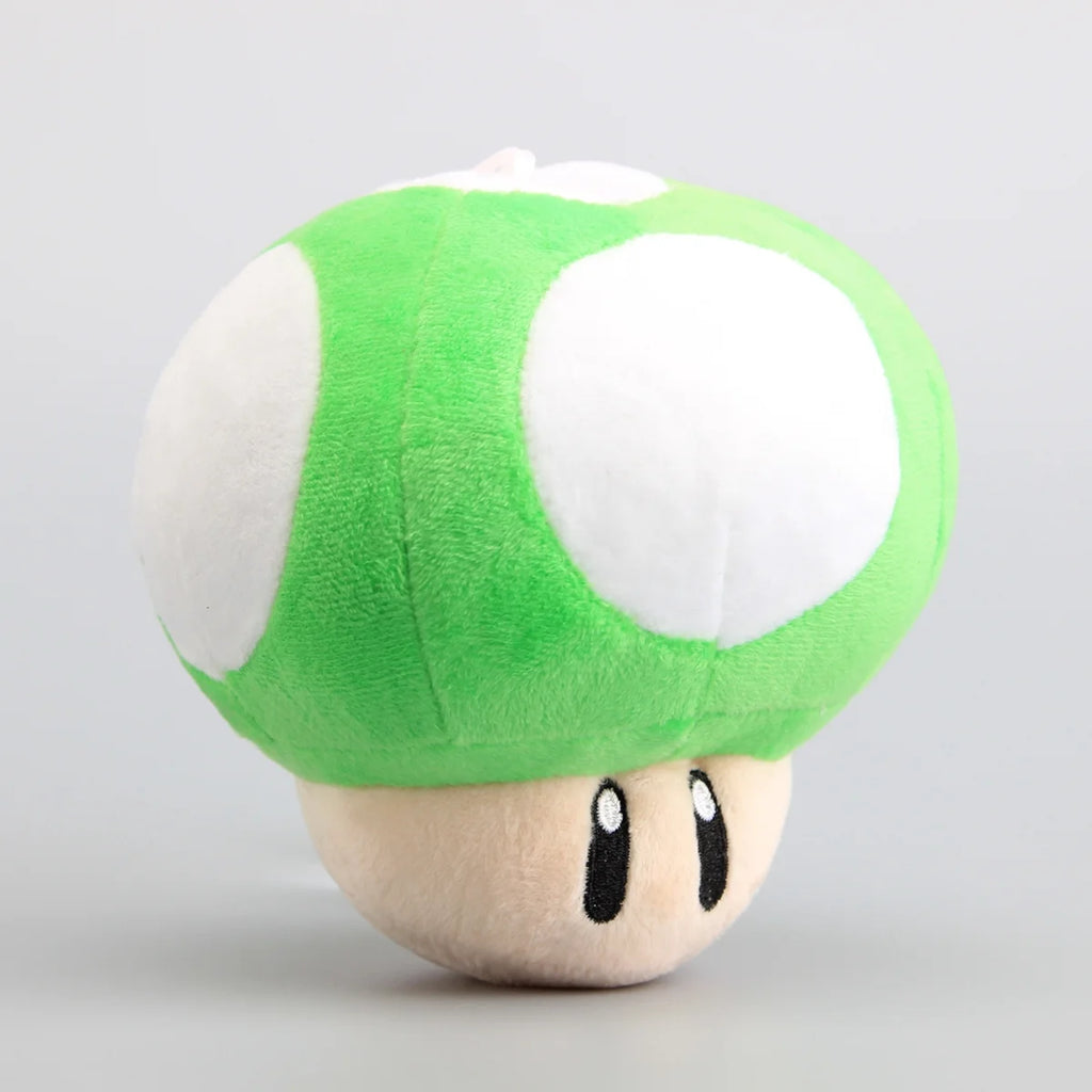 Super Mario Green 1-Up Mushroom Stuffed Plush 6'' Q1679