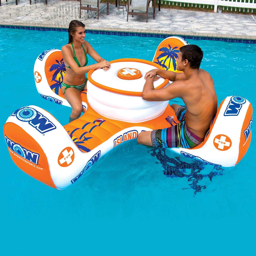 Inflatable Table Floating Island Pool Float J5551