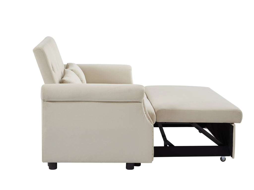 Velvet Convertible Sleeper Sofa Bed D12637