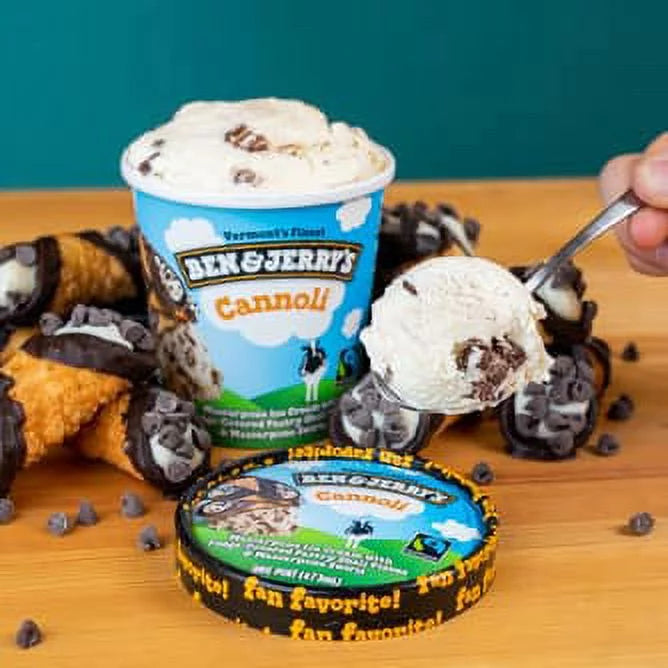 Cannoli Ice Cream, 16 oz. Pint, 6-Pack L989809